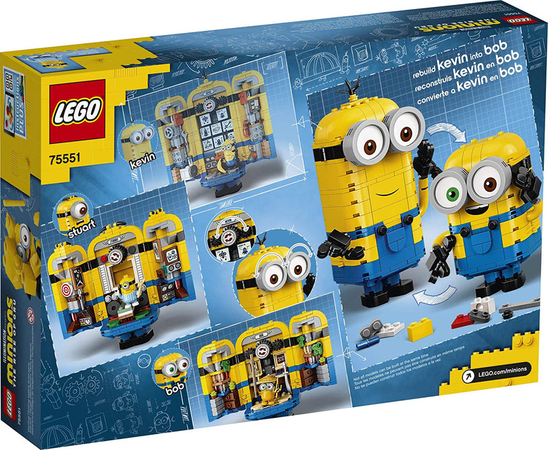 LEGO Brick-built Minions and their Lair Minions