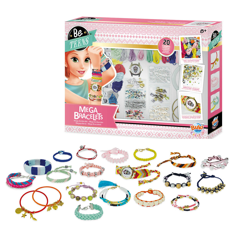 Métier à perles - Buki - 10 bracelets - 10 000 perles - 25 cartes - Dès Métier à perles - Buki - 10 bracelets - 10 000 perles - 25 cartes - Dès
