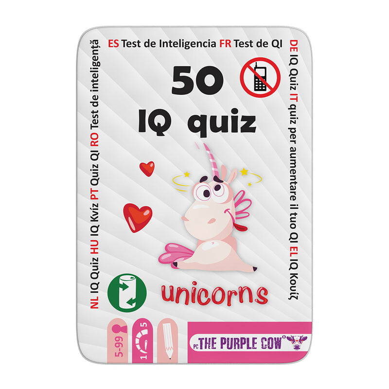 The Purple Cow "50 Series" IQ Quiz Unicorn