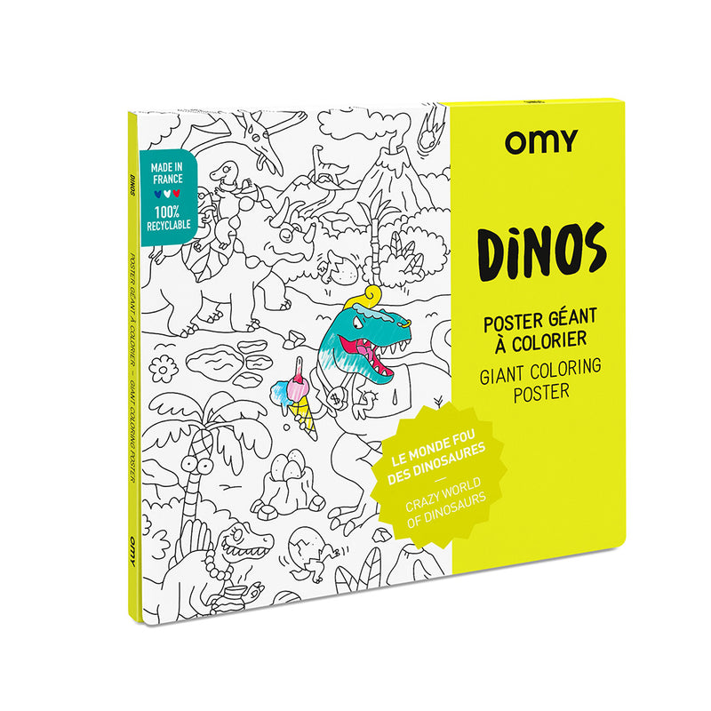 OMY Giant Coloring Poster - DINO