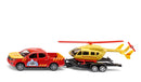 Siku Nissan Navara with Helicopter