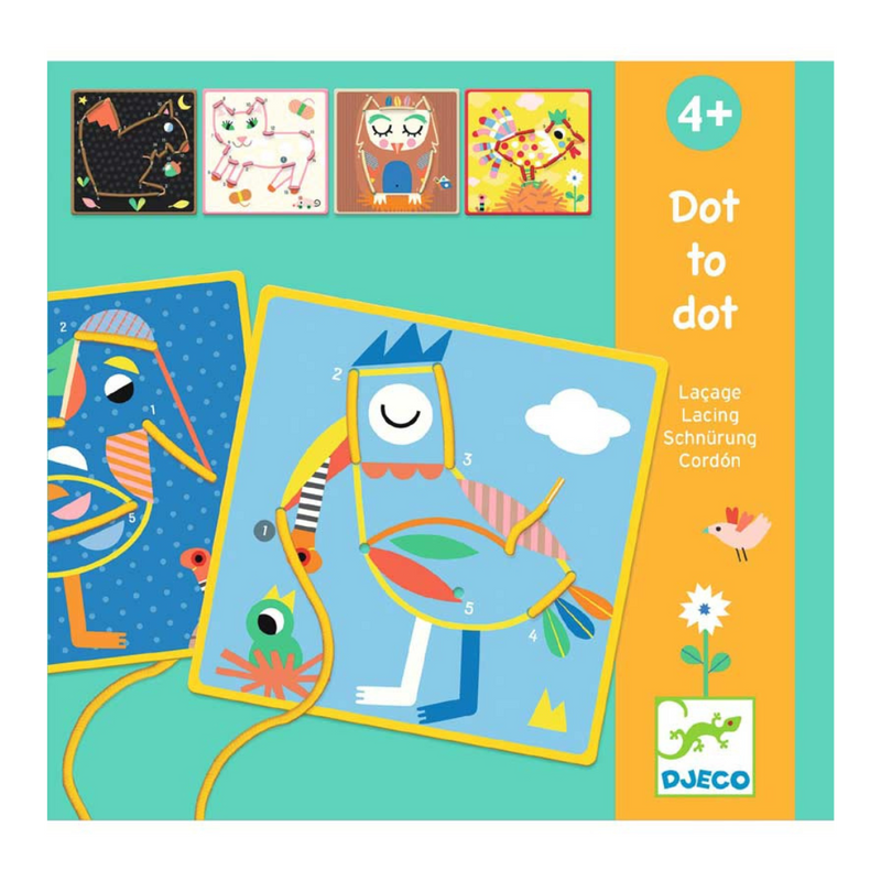 DJECO Dot-to-dot Lacing Educational Games