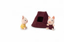 Lilliputiens Houses of the Wolf and the 3 Little Pigs - Plush Toys