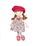 DOUDOU Jolijou Les Canailles rag doll - Floryne Green Flowers  - 36cm - Plush Toys