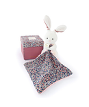 DOUDOU BOH'AIME Bunny Pink Plush w Comforter - 12cm - Plush Toys