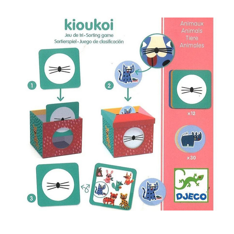 DJECO Eduludo - Kioukoi Animals - Educational Games