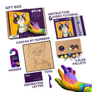 OKTO Clay Coloring by numbers with modeling clay Cat