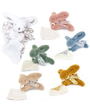 DOUDOU lapin Bleu - DOUDOU Rabbit plush toy with comforter - 16 cm