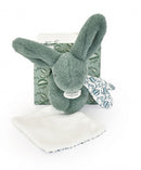 DOUDOU lapin Bleu - DOUDOU Rabbit plush toy with comforter - 16 cm