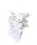 DOUDOU lapin Bleu - DOUDOU Rabbit plush toy with comforter - 16 cm