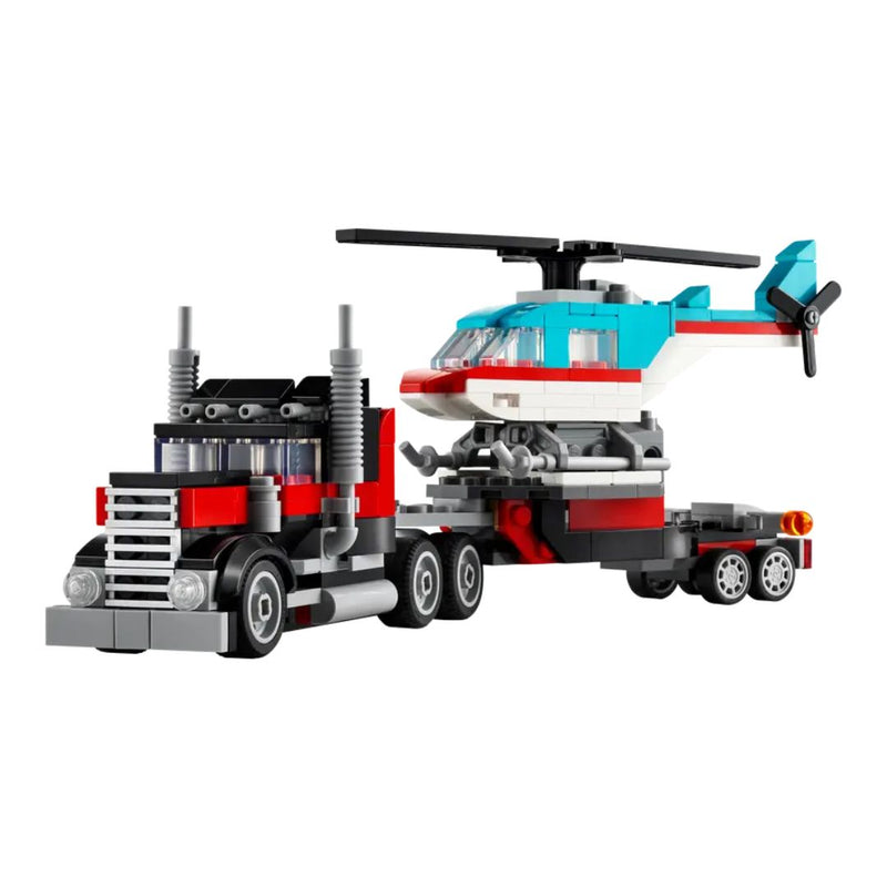 LEGO Flatbed Truck with Helicopter Creator 3-in-1