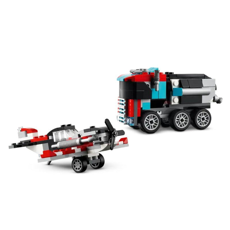 LEGO Flatbed Truck with Helicopter Creator 3-in-1