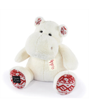 DOUDOU Histoire d'Ours HIPPO - blanc noel - 40cm - Plush Toys