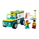 LEGO Emergency Ambulance and Snowboarder City