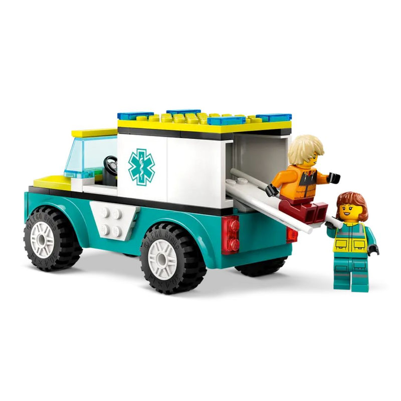 LEGO Emergency Ambulance and Snowboarder City
