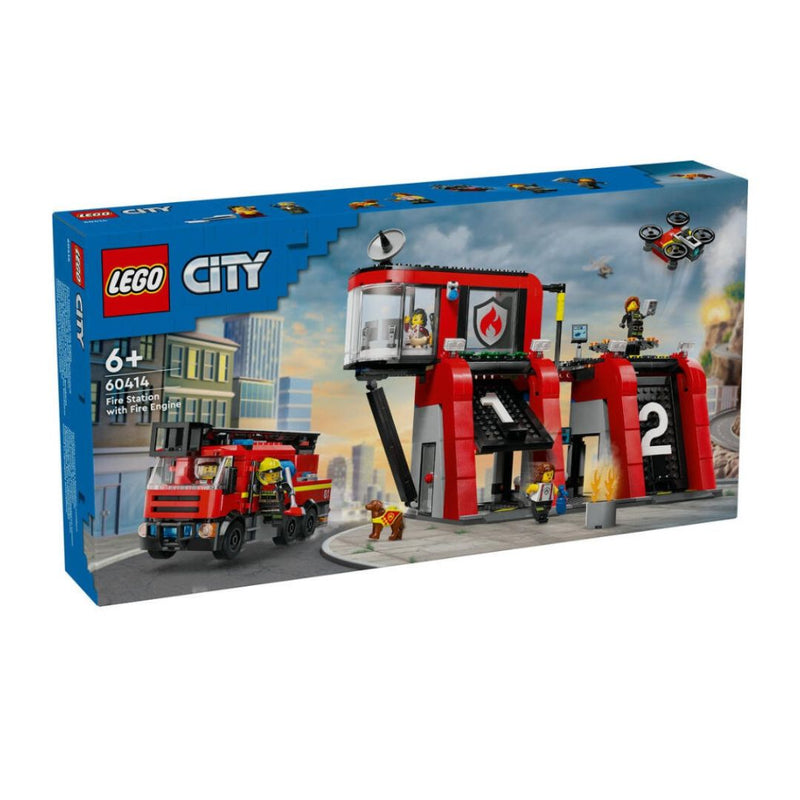 LEGO Fire Station with Fire Truck City