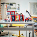 LEGO Fire Station with Fire Truck City