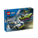 LEGO Police Car and Muscle Car Chase City