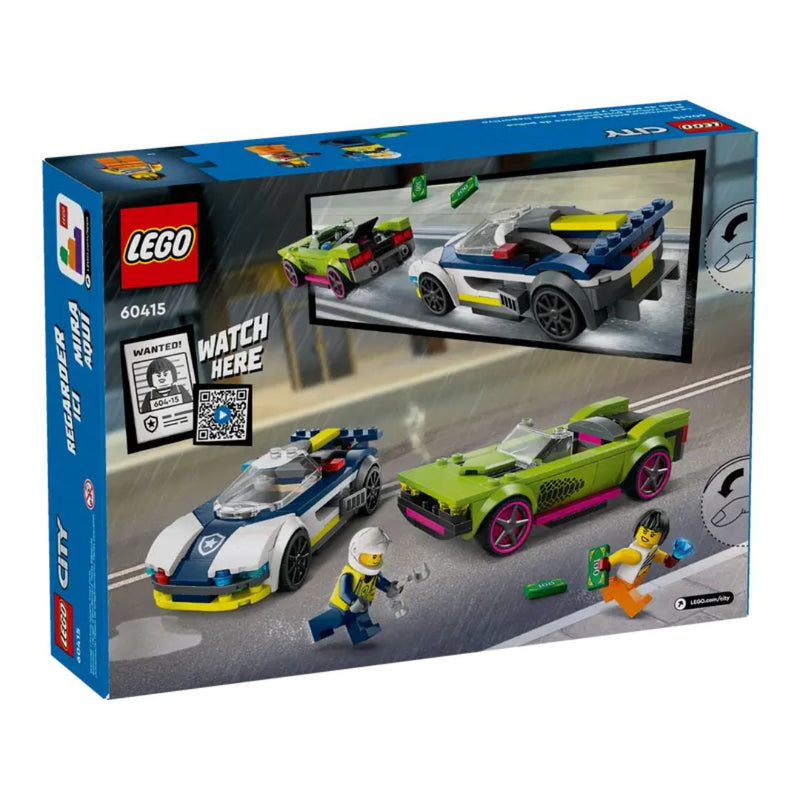 LEGO Police Car and Muscle Car Chase City