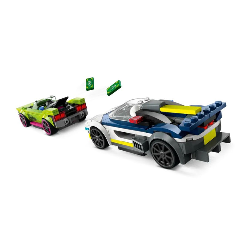LEGO Police Car and Muscle Car Chase City
