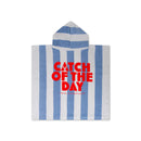 SWIM ESSENTIALS Beach Poncho - Blue - Catch of The Day - 65x65 cm