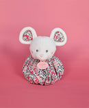 DOUDOU Souris blanche - Cocon - Balle d'eveil - 25cm - Plush Toys