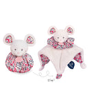 DOUDOU Souris blanche - Cocon - Balle d'eveil - 25cm - Plush Toys