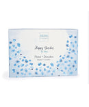 DOUDOU Happy Glossy w Grey Blue Blanket - 100x70cm