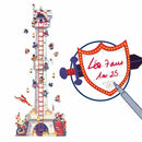 DJECO Tower to the knights Height Chart