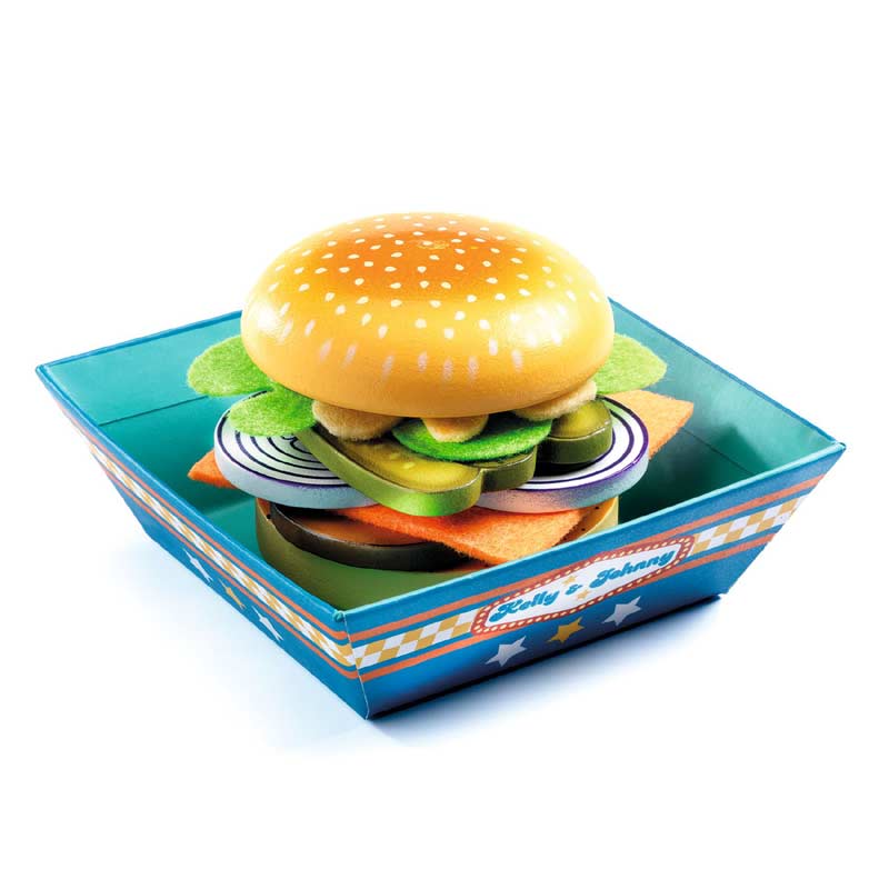DJECO Kelly & Johnny Burger Set - Role Play Games