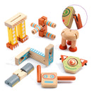 DJECO Ze Elastorobot - Educational Wooden Games