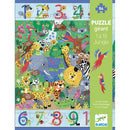 DJECO 1 to 10 Jungle 54 pcs - Puzzles
