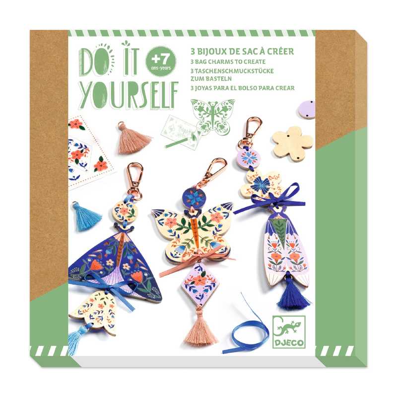 DJECO   Butterflies Bag Charm DIY