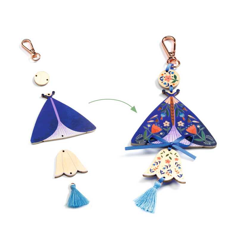 DJECO   Butterflies Bag Charm DIY