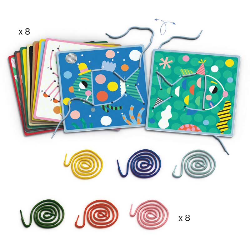 DJECO Dot-to-dot Lacing Educational Games