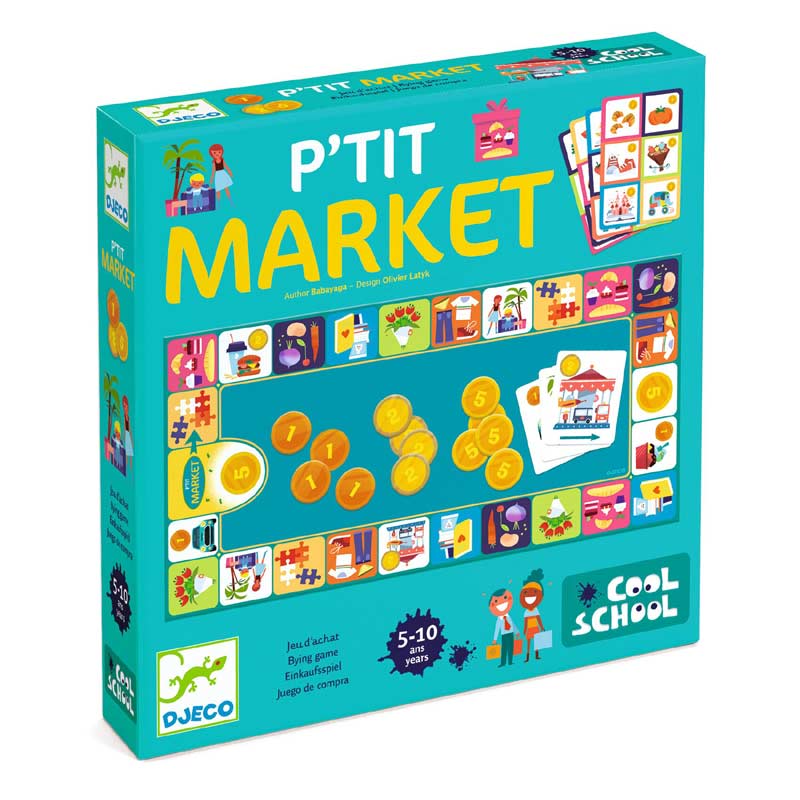 DJECO Little Market Cool School - Board Games