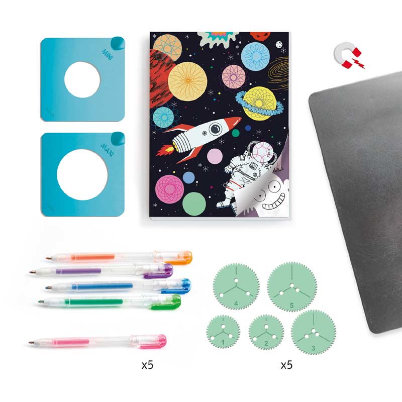 DJECO Spirals - Pad of 10 designs For Older Children