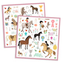 DJECO Horses Paper Stickers