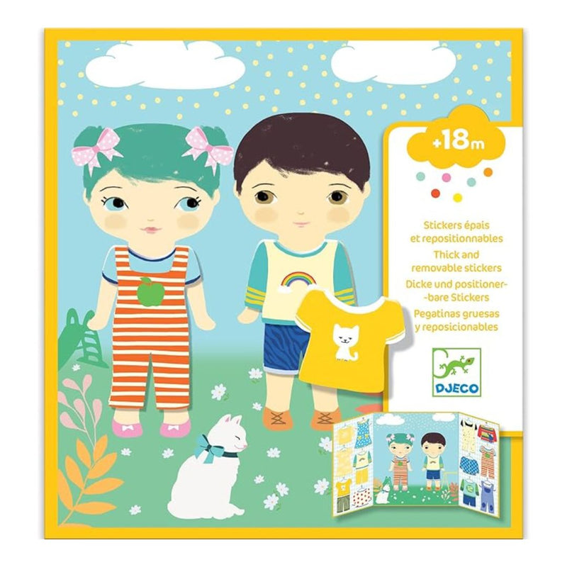DJECO Clothes Stickers for Baby
