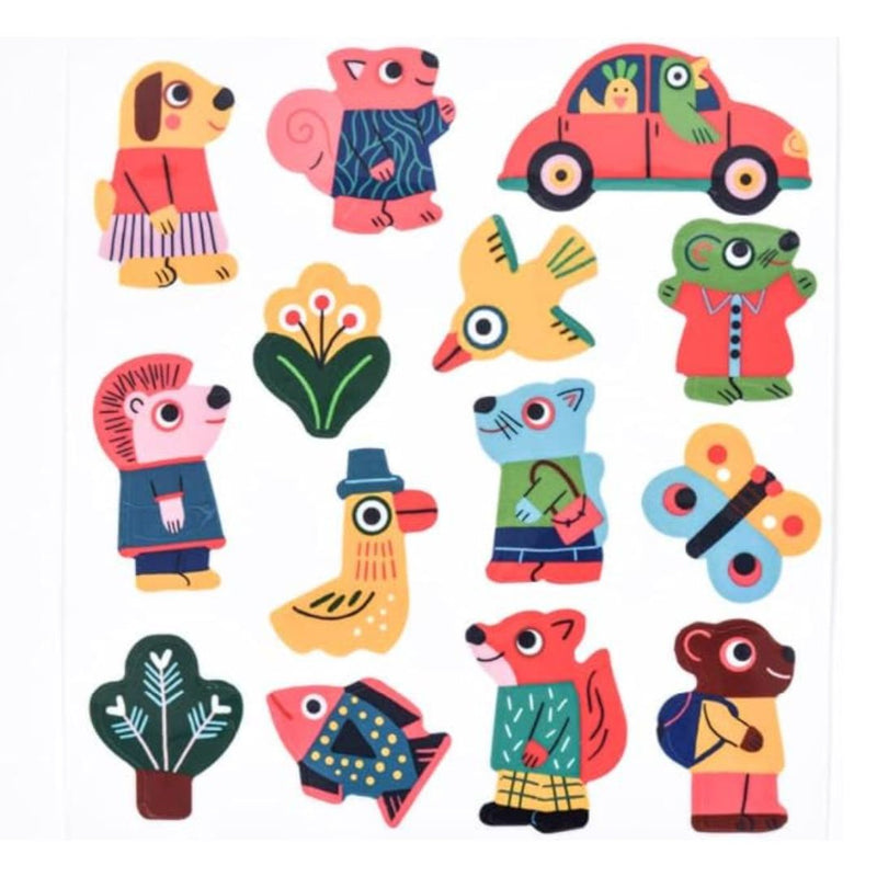 DJECO Animals Stickers for Baby