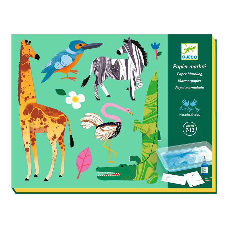 DJECO Colorful Paper Marbling Kit For Older Children