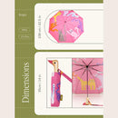 Original Duckhead Fuchsia Arty Cats Compact Duck Umbrella