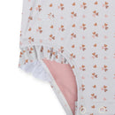 SWIM ESSENTIALS Swimsuit Girls With Long Sleeves - Old Pink - Cozy Hearts (2 sizes)