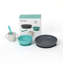 EKOBO Bambino Silicone Baby Meal Set Lagoon with silicon (2 colours)