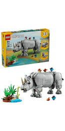 LEGO Wild Animals: Majestic Rhino with Birds
