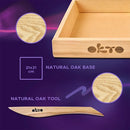 OKTO Clay Freedom Wood & Craft DIY Flowers AirClay Craft Set