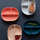 EKOBO Bambino Silicone Divided Plate with Suction Foot - Blush