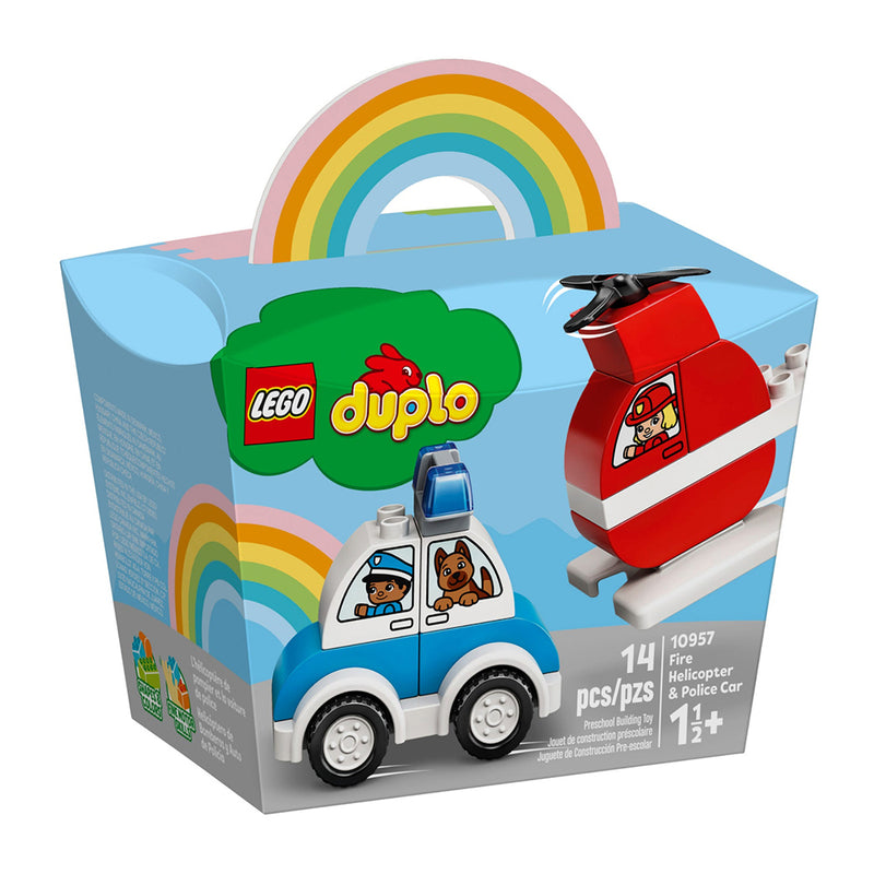 LEGO Fire Helicopter & Police Car DUPLO