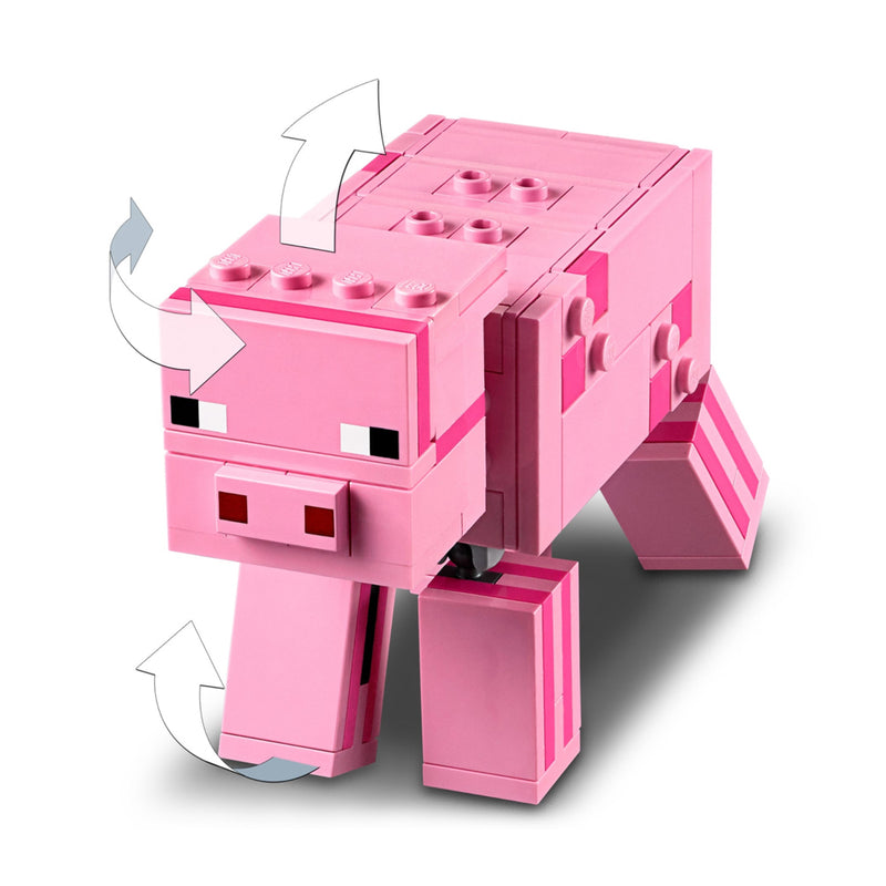 LEGO Pig with Zombie Baby Minecraft