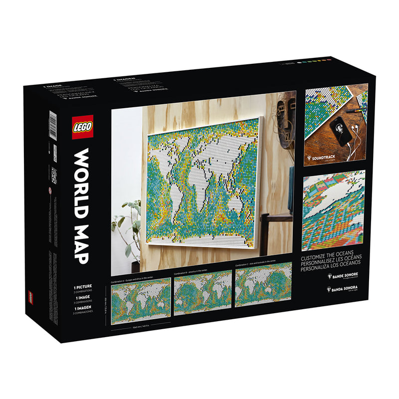 LEGO World Map LEGO Art